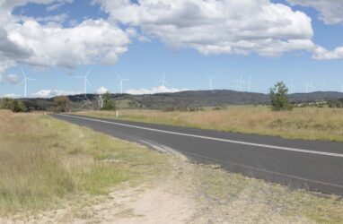 photomontage of doughboy wind farm NSW Ark energy
